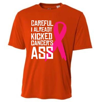 Careful Survivor Warrior Funny Breast Cancer Awareness Great Gift Cooling Performance Crew T-Shirt