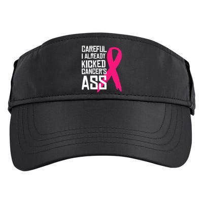 Careful Survivor Warrior Funny Breast Cancer Awareness Great Gift Adult Drive Performance Visor