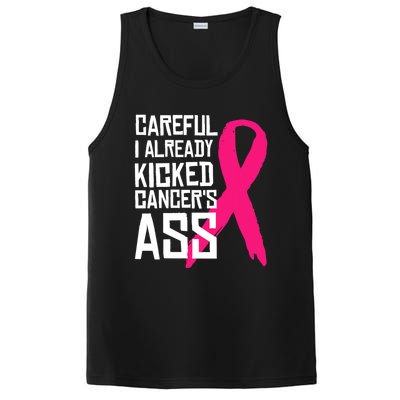 Careful Survivor Warrior Funny Breast Cancer Awareness Great Gift PosiCharge Competitor Tank