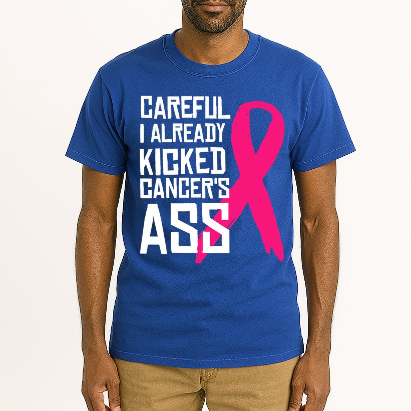Careful Survivor Warrior Funny Breast Cancer Awareness Great Gift Tall T-Shirt