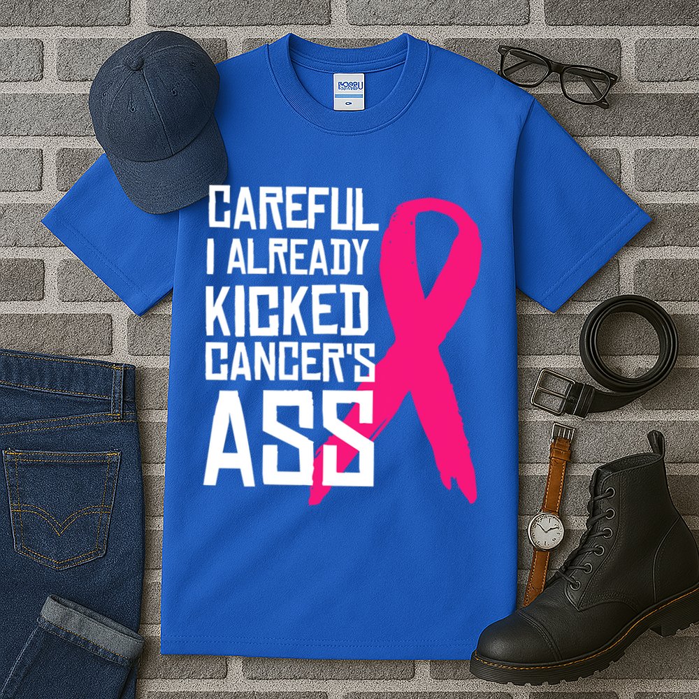 Careful Survivor Warrior Funny Breast Cancer Awareness Great Gift Tall T-Shirt