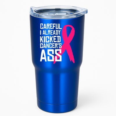 Careful Survivor Warrior Funny Breast Cancer Awareness Great Gift Tumbler