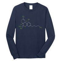 Cannabis Shirts Weed Pot Molecule THC Marijuana Stoner Gift Long Sleeve Shirt