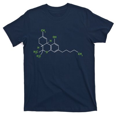 Cannabis Shirts Weed Pot Molecule THC Marijuana Stoner Gift T-Shirt