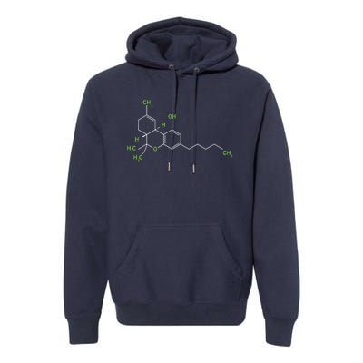 Cannabis Shirts Weed Pot Molecule THC Marijuana Stoner Gift Premium Hoodie