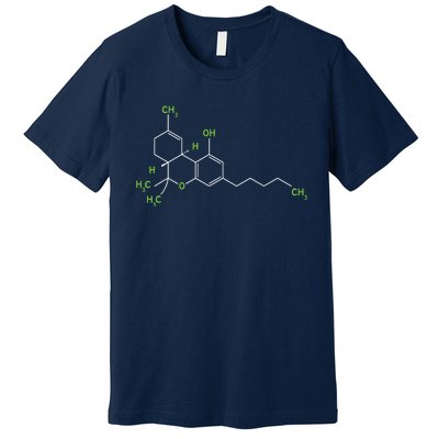 Cannabis Shirts Weed Pot Molecule THC Marijuana Stoner Gift Premium T-Shirt