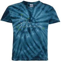 Cannabis Shirts Weed Pot Molecule THC Marijuana Stoner Gift Kids Tie-Dye T-Shirt