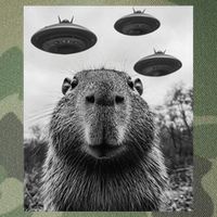 Capybara Selfie With Ufos Funny Graphic Legacy Tie Dye Trucker Hat