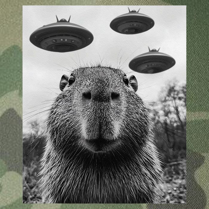 Capybara Selfie With Ufos Funny Graphic Legacy Tie Dye Trucker Hat