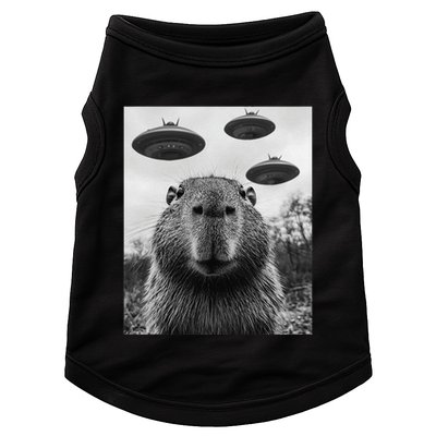Capybara Selfie With Ufos Funny Graphic Doggie Tank