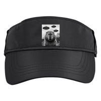 Capybara Selfie With Ufos Funny Graphic Adult Drive Performance Visor