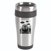 Capybara Selfie With Ufos Funny Graphic 16oz Travel Tumbler