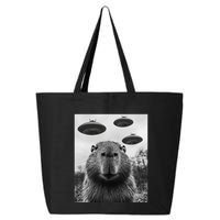 Capybara Selfie With Ufos Funny Graphic 25L Jumbo Tote