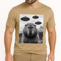 Capybara Selfie With Ufos Funny Graphic Performance Shirt
