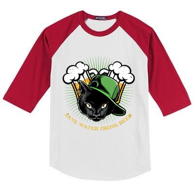 Cool Save Water Beer Gift Kids Colorblock Raglan Jersey