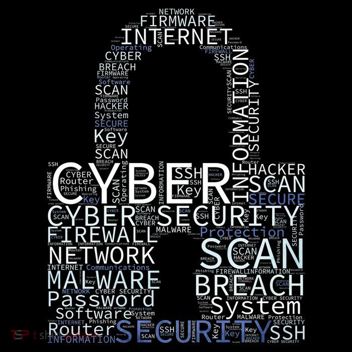 Cyber Security Wordcloud Padlock Hoodie