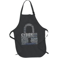 Cyber Security Wordcloud Padlock Apron