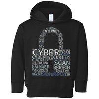 Cyber Security Wordcloud Padlock Toddler Hoodie