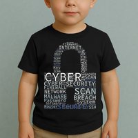 Cyber Security Wordcloud Padlock Toddler T-Shirt
