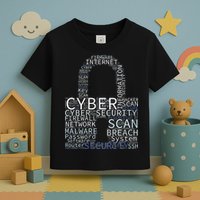 Cyber Security Wordcloud Padlock Toddler T-Shirt