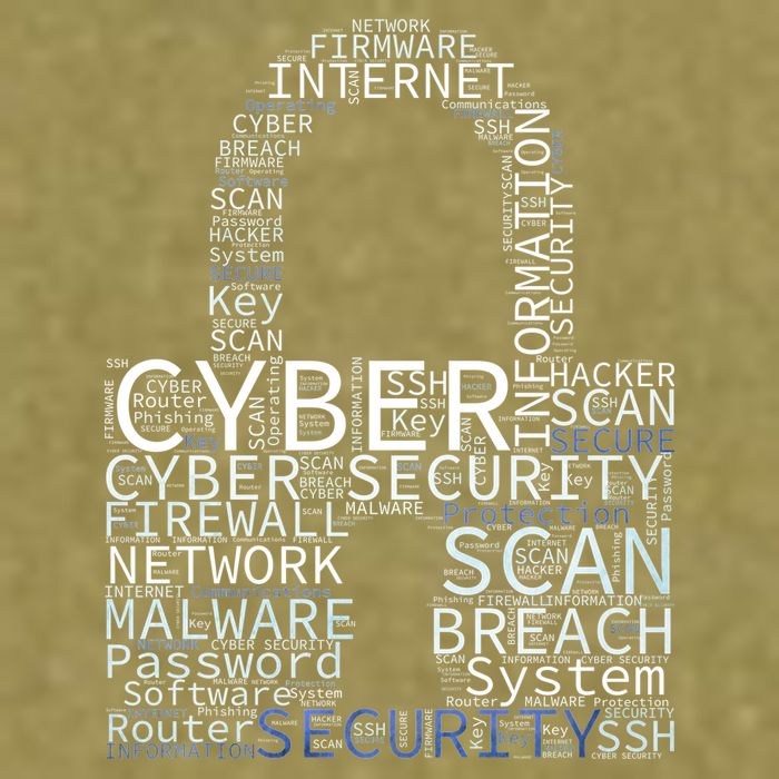 Cyber Security Wordcloud Padlock Garment-Dyed Women's Muscle Tee