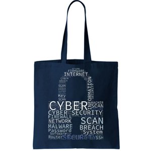 Cyber Security Wordcloud Padlock Tote Bag