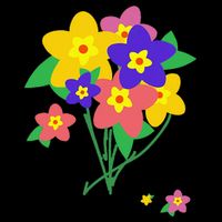Colorful Spring Wildflowers Bouquet Love Flower Graphic Art Visor