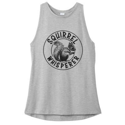 Cute Squirrel Whisperer Ladies PosiCharge Tri-Blend Wicking Tank