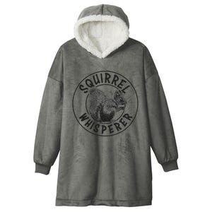 Cute Squirrel Whisperer Hooded Wearable Blanket