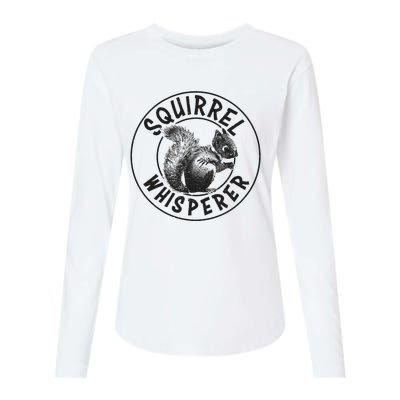 Cute Squirrel Whisperer Womens Cotton Relaxed Long Sleeve T-Shirt