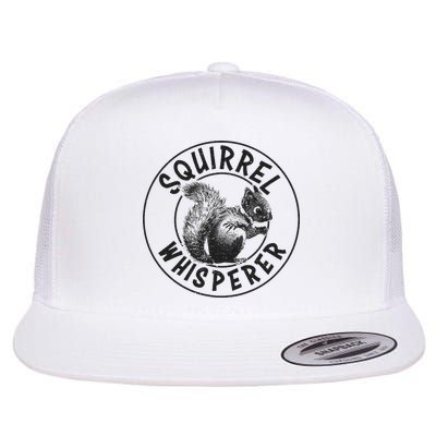 Cute Squirrel Whisperer Flat Bill Trucker Hat