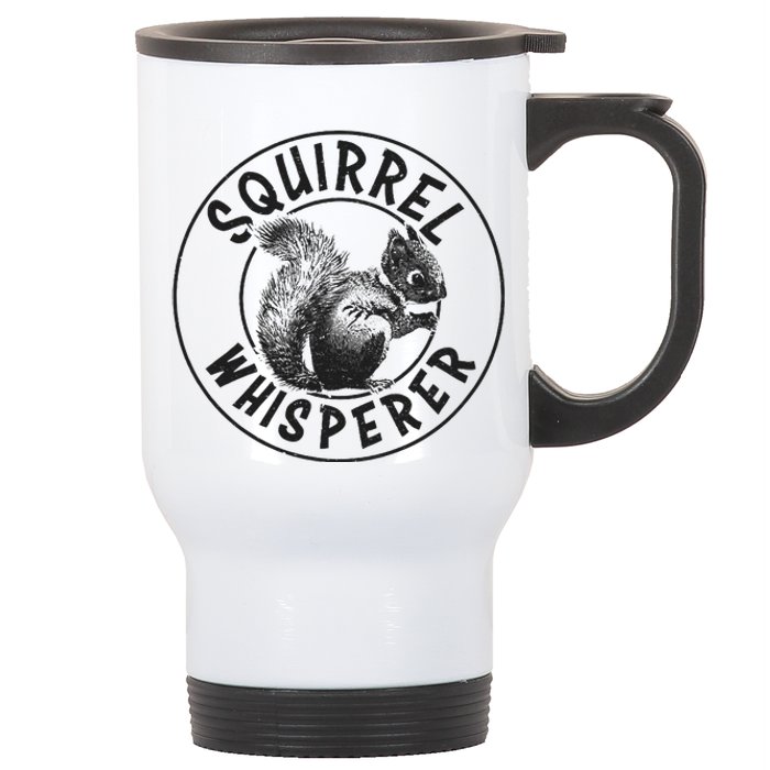 Cute Squirrel Whisperer Stainless Steel Travel Mug