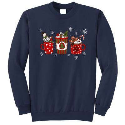 Cozy Snowy Winter Coffee Christmas Gifts For Coffee Lovers Sweatshirt