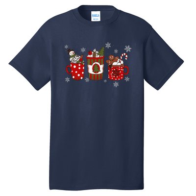 Cozy Snowy Winter Coffee Christmas Gifts For Coffee Lovers Tall T-Shirt