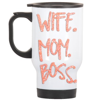 Cute Sexy Wife Mom Boss 'S Gift Stainless Steel Travel Mug