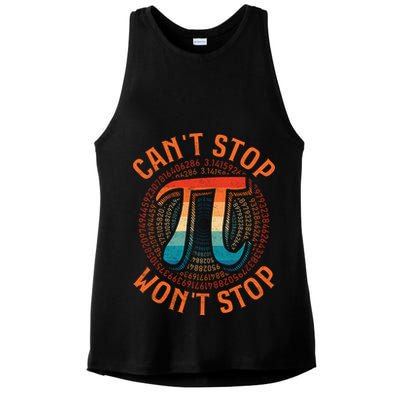CAN'T STOP WON'T STOP PI DAY 3 Ladies PosiCharge Tri-Blend Wicking Tank