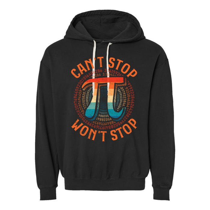 CAN'T STOP WON'T STOP PI DAY 3 Garment-Dyed Fleece Hoodie