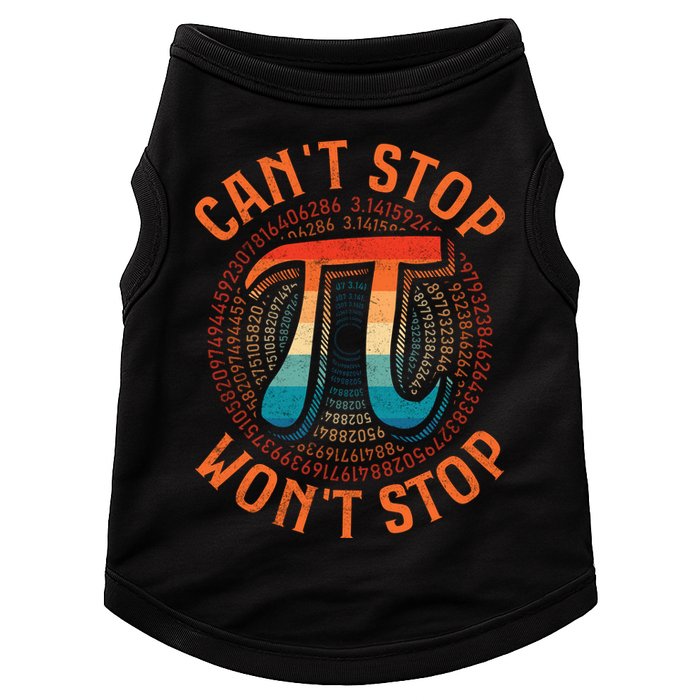 CAN'T STOP WON'T STOP PI DAY 3 Doggie Tank