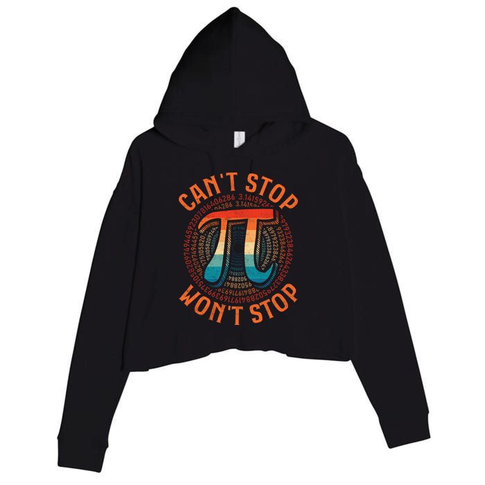 CAN'T STOP WON'T STOP PI DAY 3 Crop Fleece Hoodie