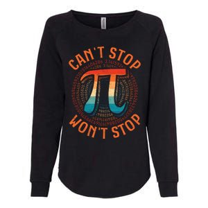 CAN'T STOP WON'T STOP PI DAY 3 Womens California Wash Sweatshirt