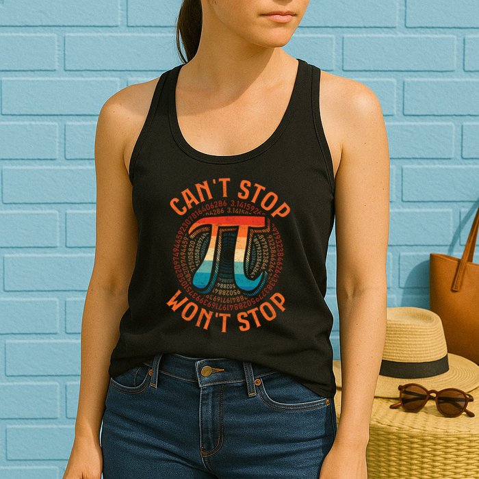 CAN'T STOP WON'T STOP PI DAY 3 Womens Tank Top