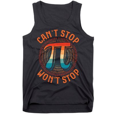 CAN'T STOP WON'T STOP PI DAY 3 Tank Top
