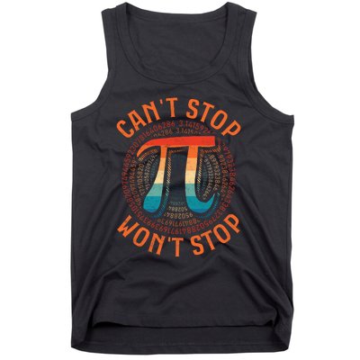 CAN'T STOP WON'T STOP PI DAY 3 Tank Top