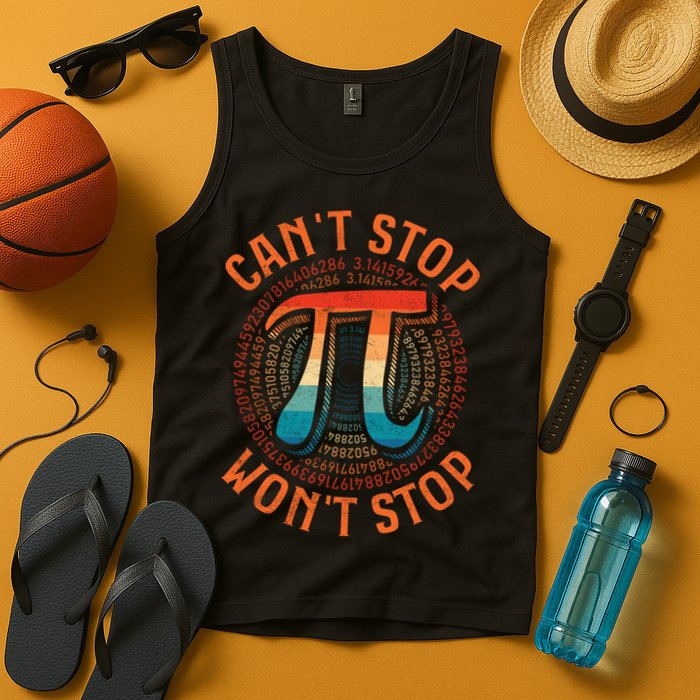 CAN'T STOP WON'T STOP PI DAY 3 Tank Top
