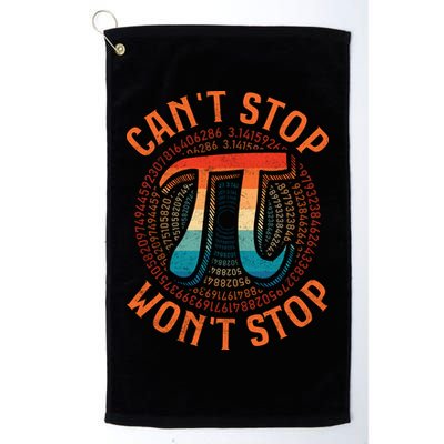 CAN'T STOP WON'T STOP PI DAY 3 Golf Towel