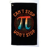 CAN'T STOP WON'T STOP PI DAY 3 Golf Towel