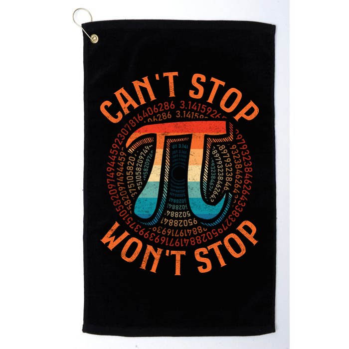 CAN'T STOP WON'T STOP PI DAY 3 Golf Towel