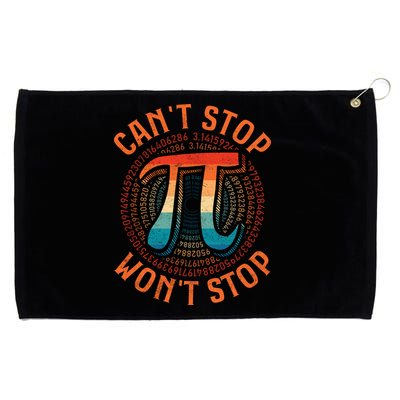 CAN'T STOP WON'T STOP PI DAY 3 Grommeted Golf Towel