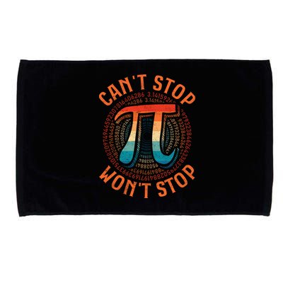 CAN'T STOP WON'T STOP PI DAY 3 Microfiber Hand Towel