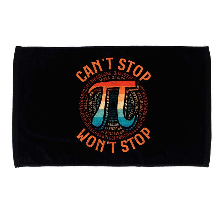 CAN'T STOP WON'T STOP PI DAY 3 Microfiber Hand Towel